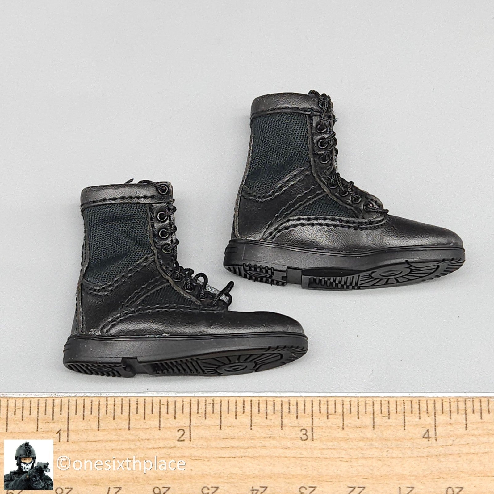 1:6 scale DiD LAPT SWAT Speed Black Tactical Boots for 12" Figures