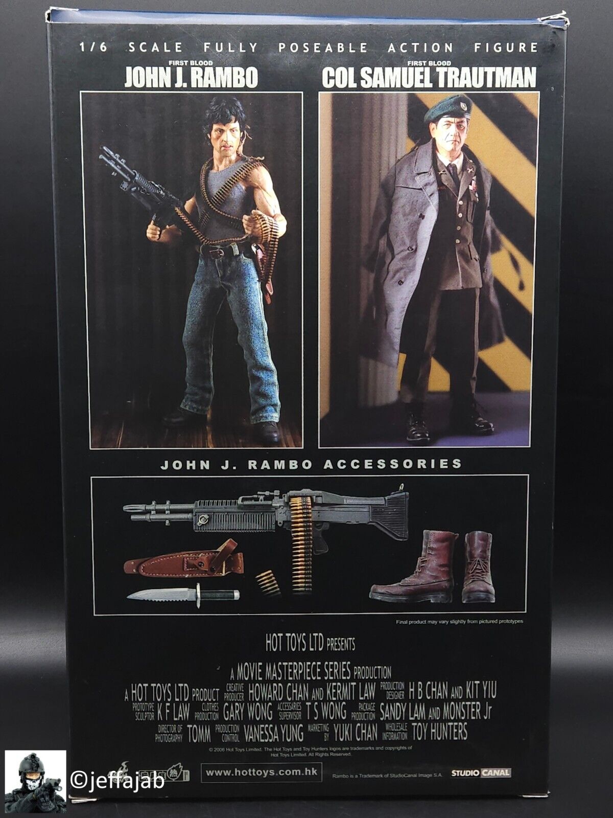 1:6 scale Hot Toys First Blood John J. Rambo Boxed 12" Action Figure MMS21