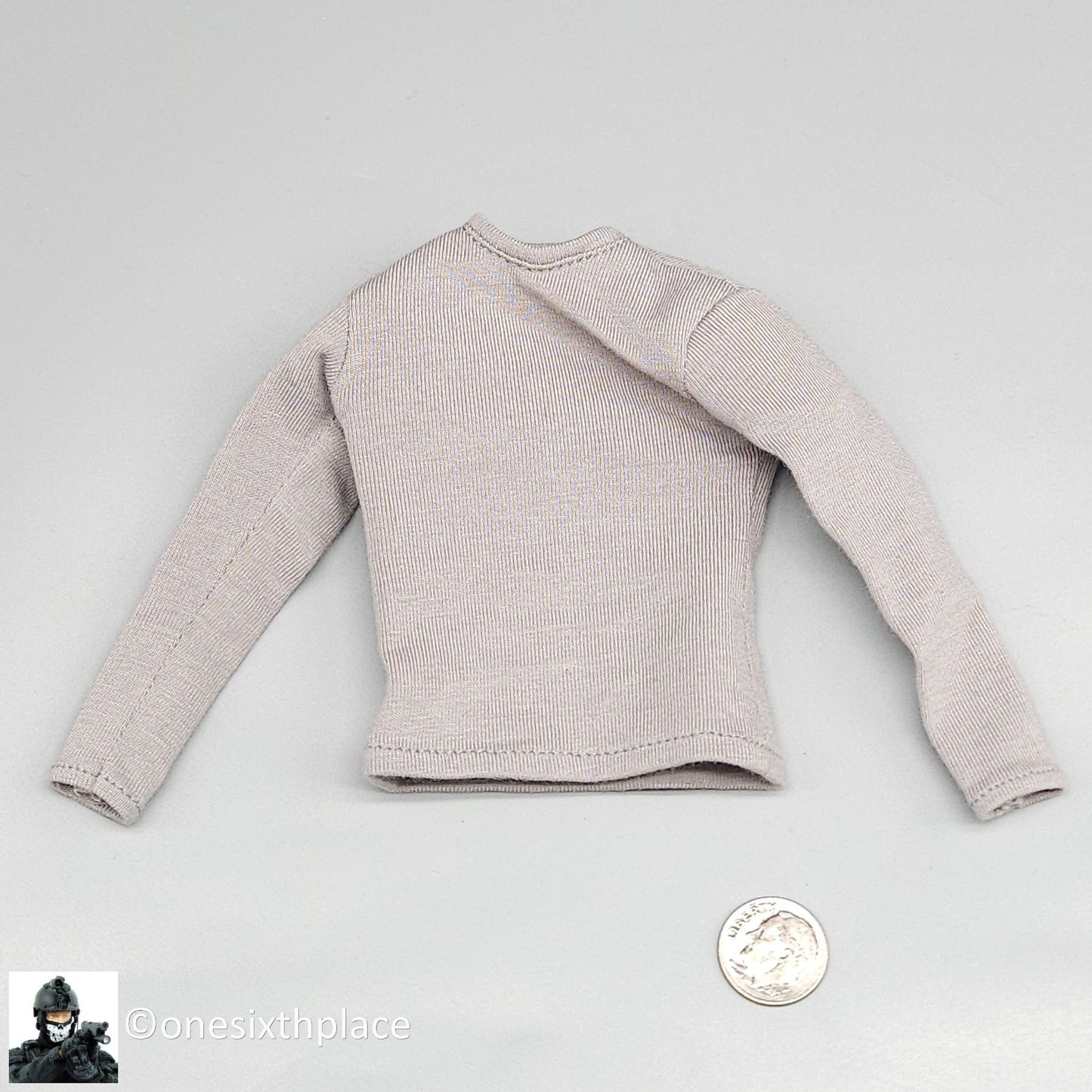 1:6 scale DamToys Leon Kennedy Mens Long Sleeve Gray Shirt w/Padding