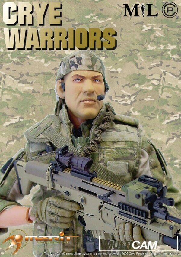 1:6 scale MiL Crye Warriors Spanky Body w/ Head and Gloves READ NOTES 12" Figure