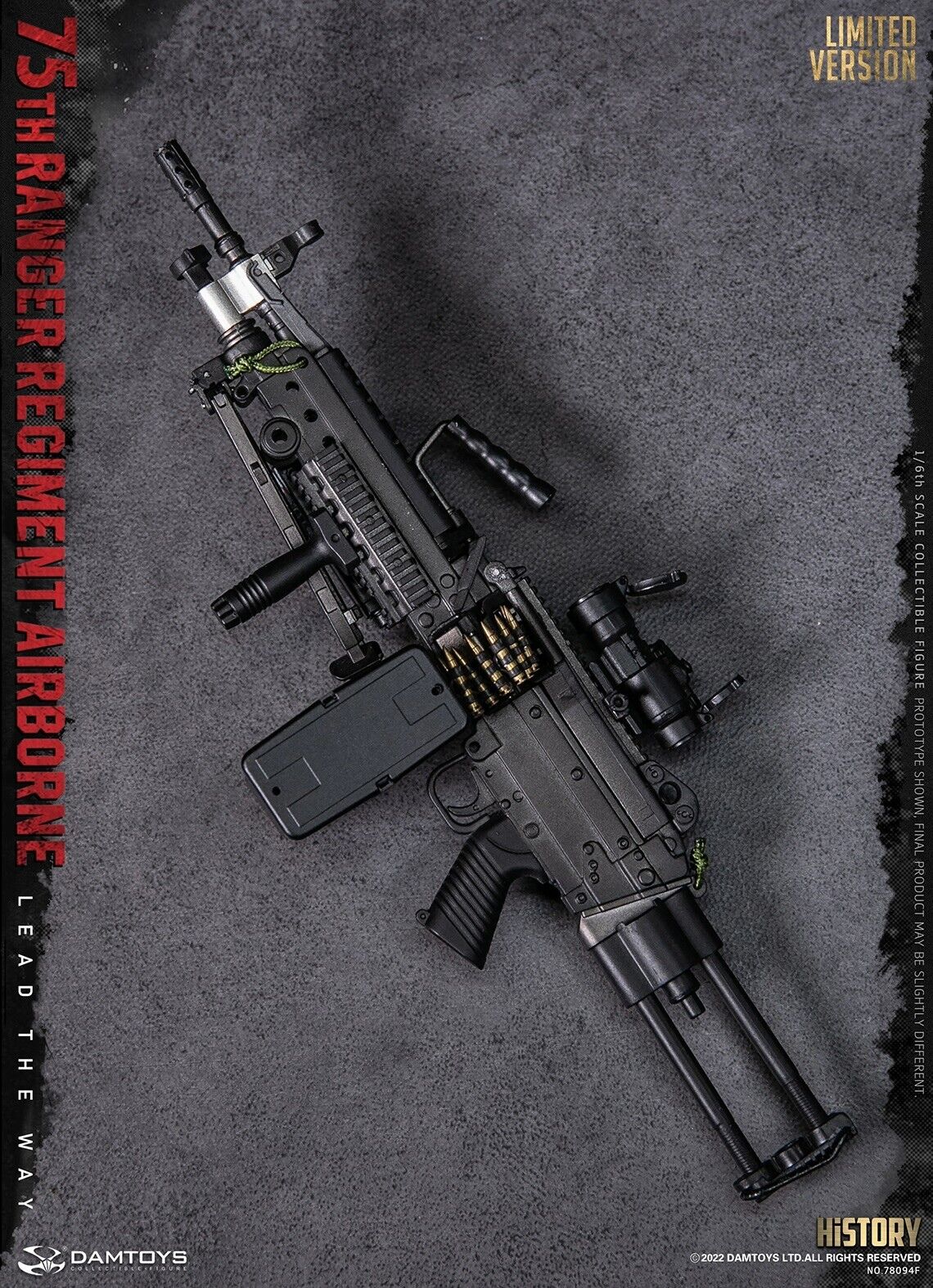 1:6 scale DamToys 75th Ranger Regiment Airborne 30rd Rifle Ammo Mag (x1)