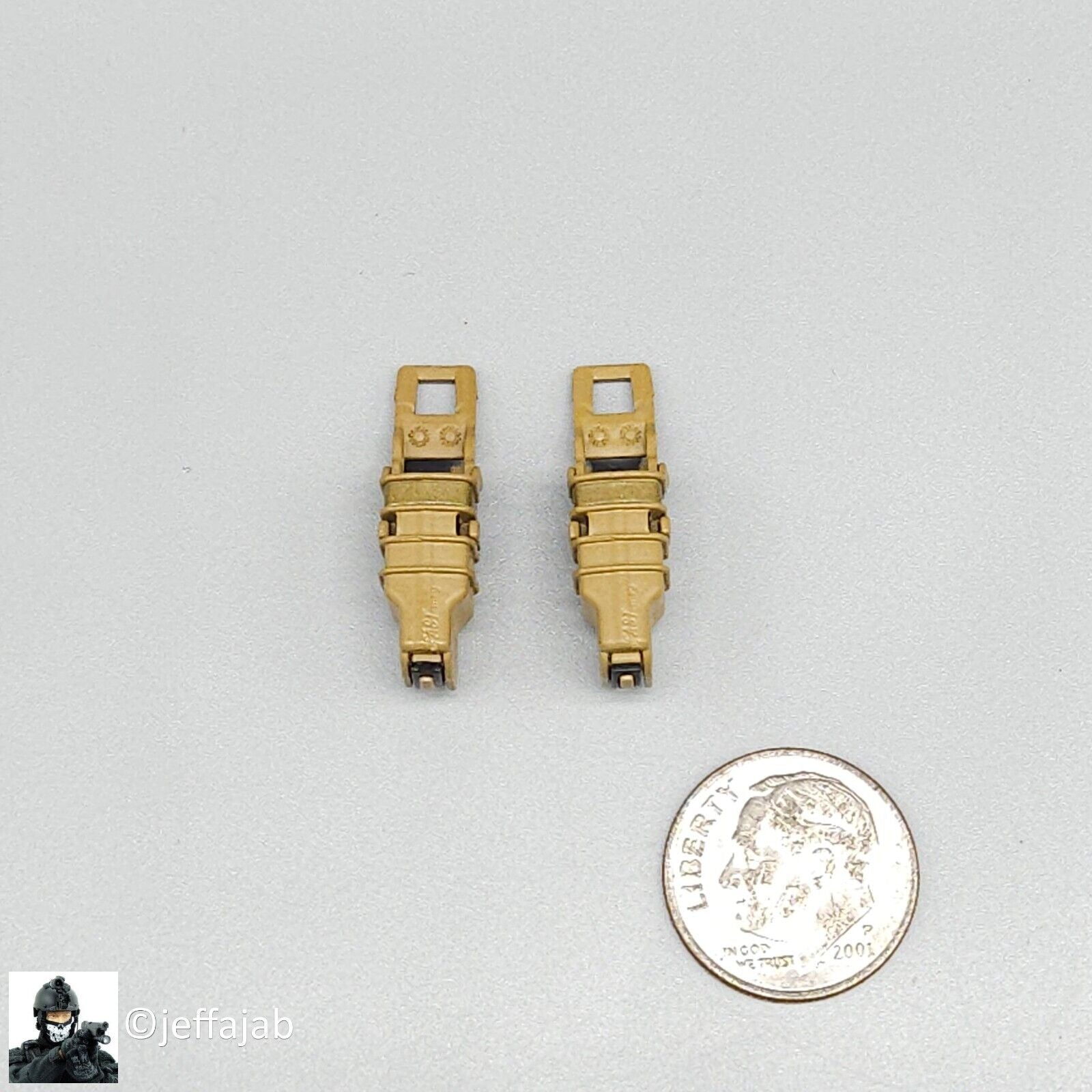 1:6 Easy & Simple Russian FSB Spetsnaz ALPHA Tan Pistol Fast Mag Ammo Pouch (x2)