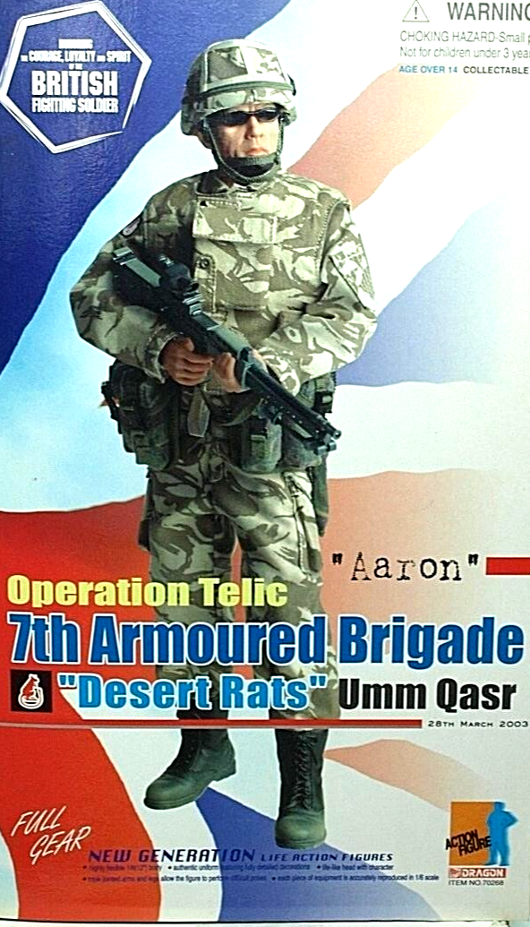 1:6 scale Dragon Aaron Modern British Desert DPM Body Armor Vest for 12" Figures