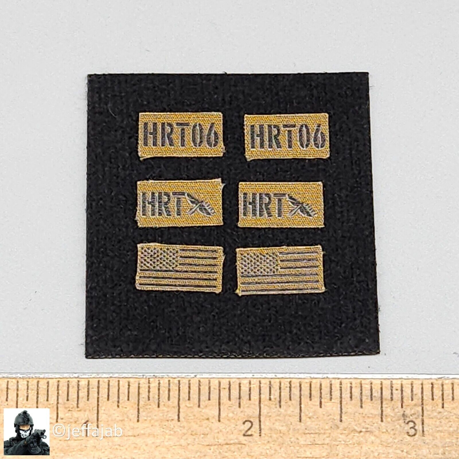 1:6 scale Easy & Simple HRT Team Leader Patches Set for 12" Figures