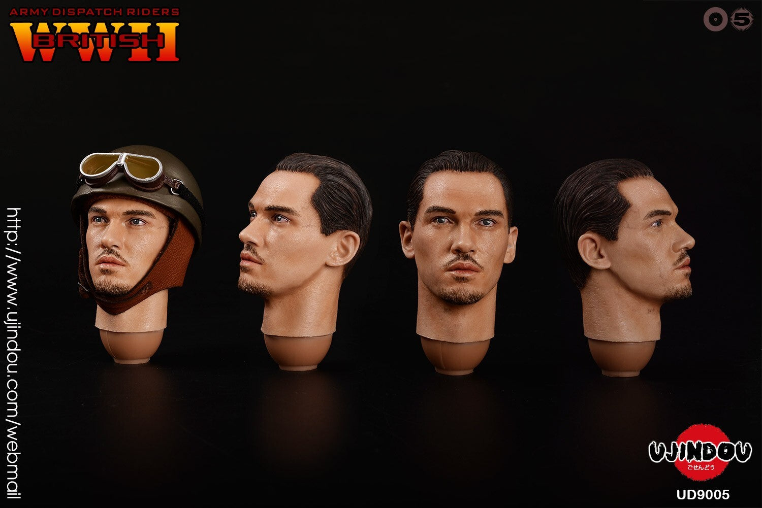 1:6 scale Ujindou WWII British Army Dispatch Rider 12" Figure UD9005