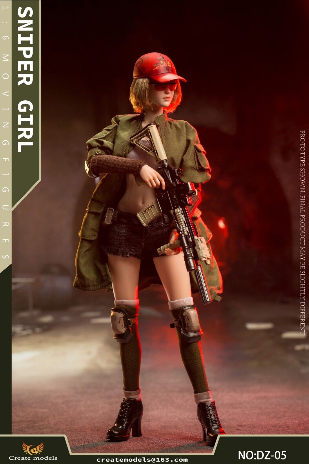 1:6 scale Create Models Sniper Girl Songbird Female Brown Arm Sleeves
