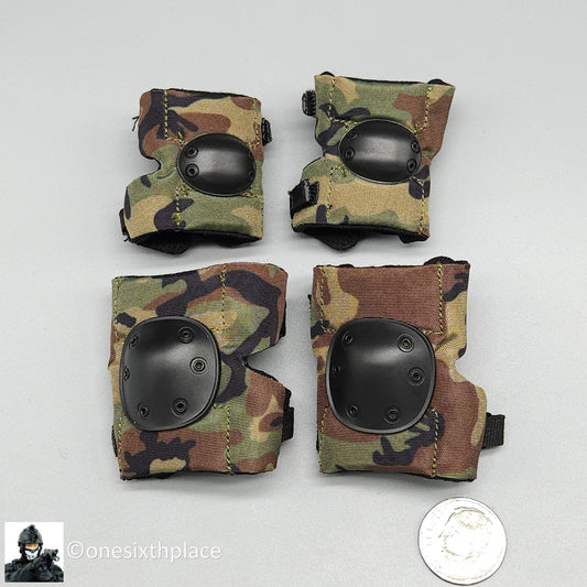 1:6 scale DamToys 75th Ranger Regiment Airborne Woodland Knee & Elbow Pads