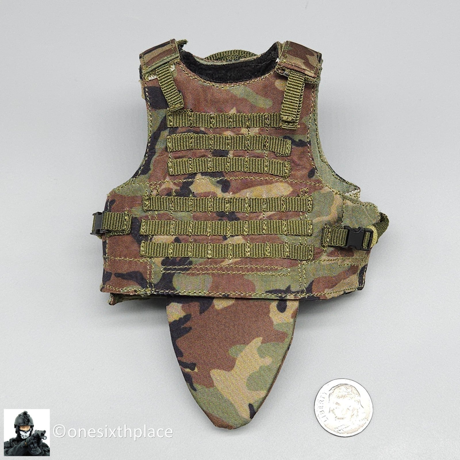 1:6 scale DamToys 75th Ranger Regiment Airborne Woodland SPEAR Body Amor Vest