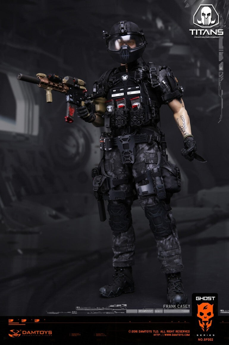 1:6 scale DamToys SF002 GHOST SERIES TITANS PMC Frank Casey 12" Figure