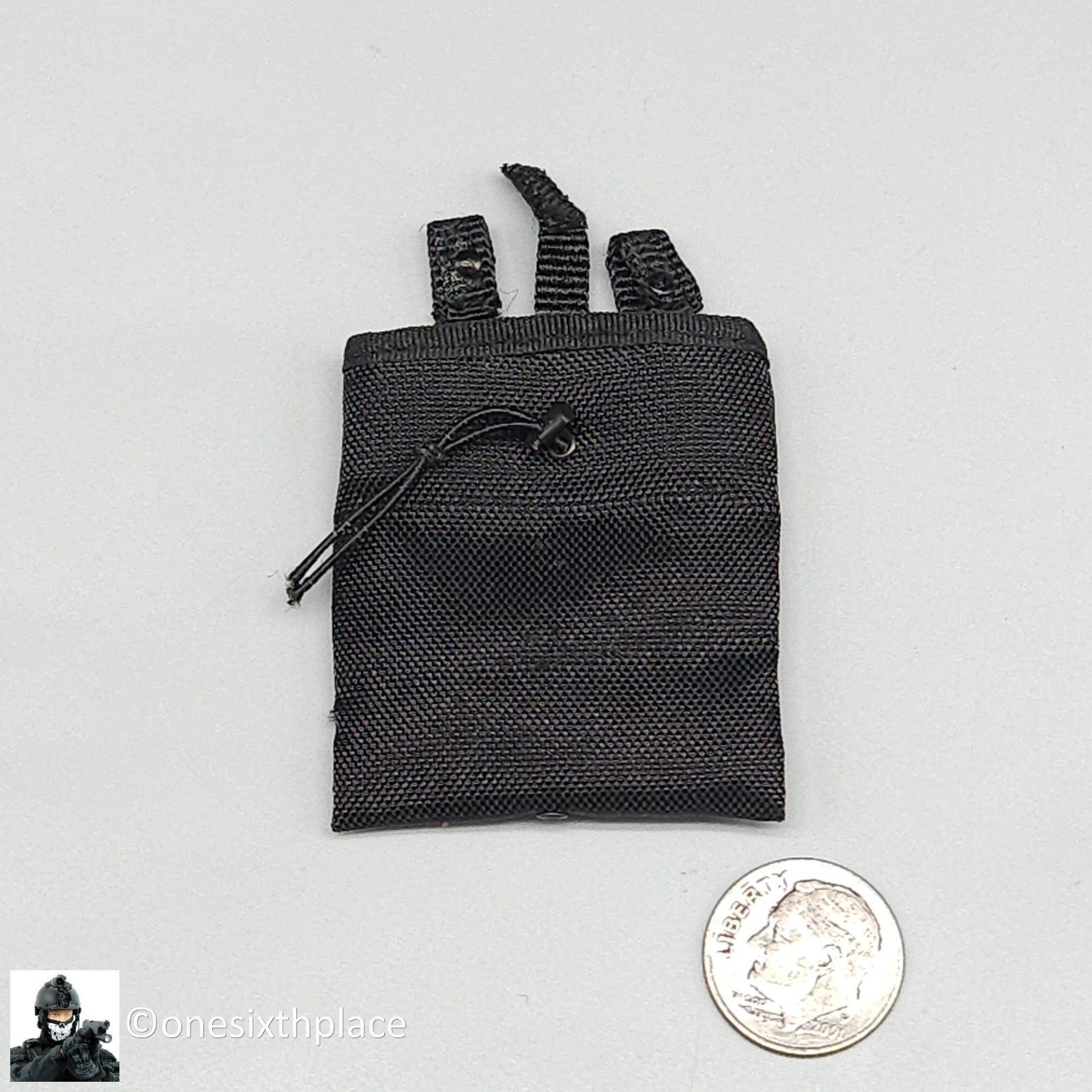 1:6 scale Soldier Story Black Dump Pouch for 12" Figures