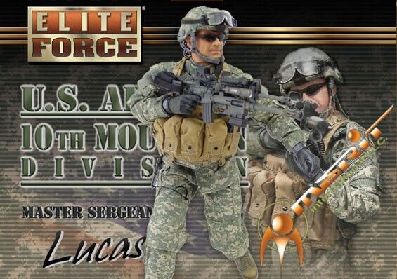 1:6 scale BBI US Army 10th Mountain Div Lucas Helmet Strobe for 12" Figures