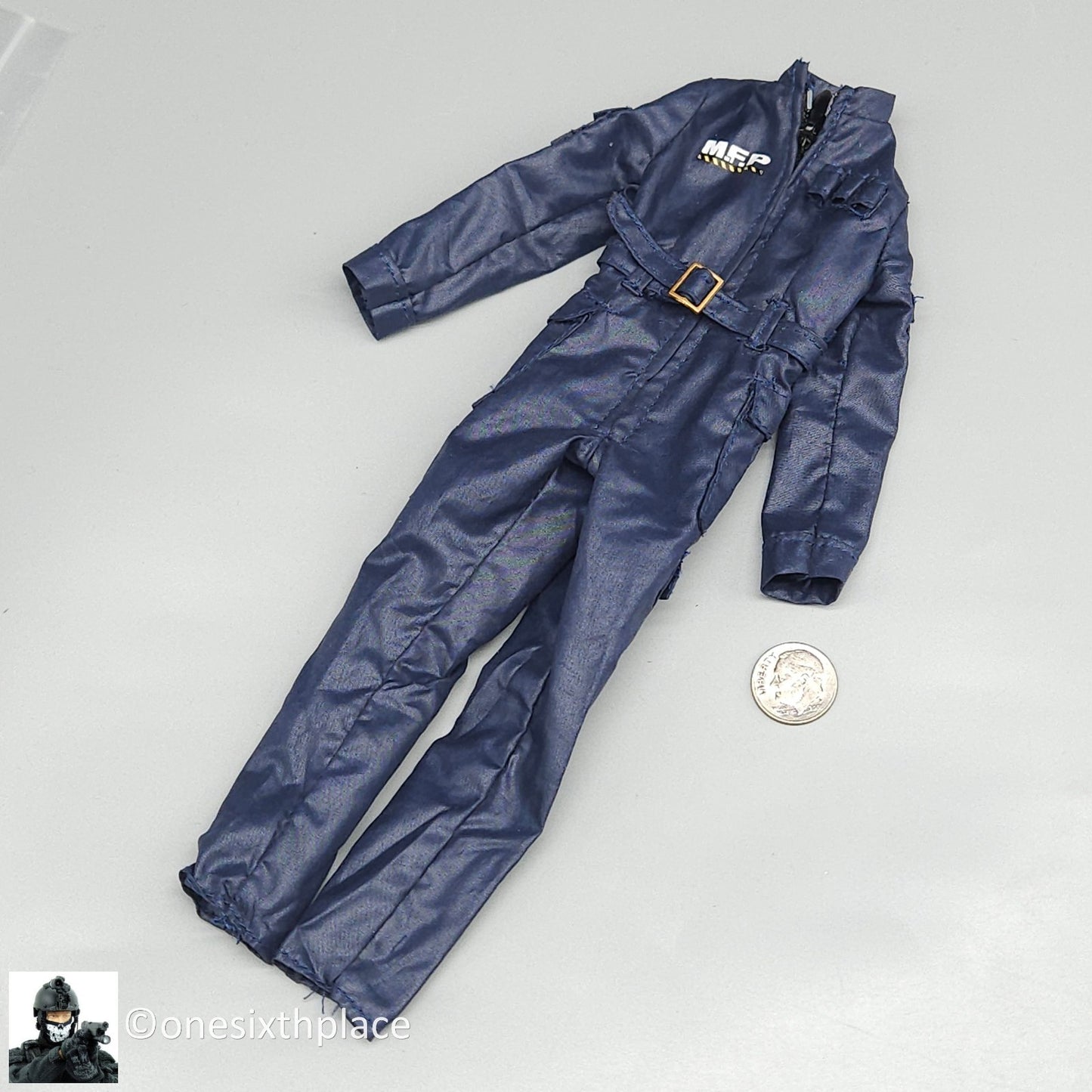 1:6 scale BBI CY Girl AJ McLeod Female Blue Jumpsuit for 12" Figures