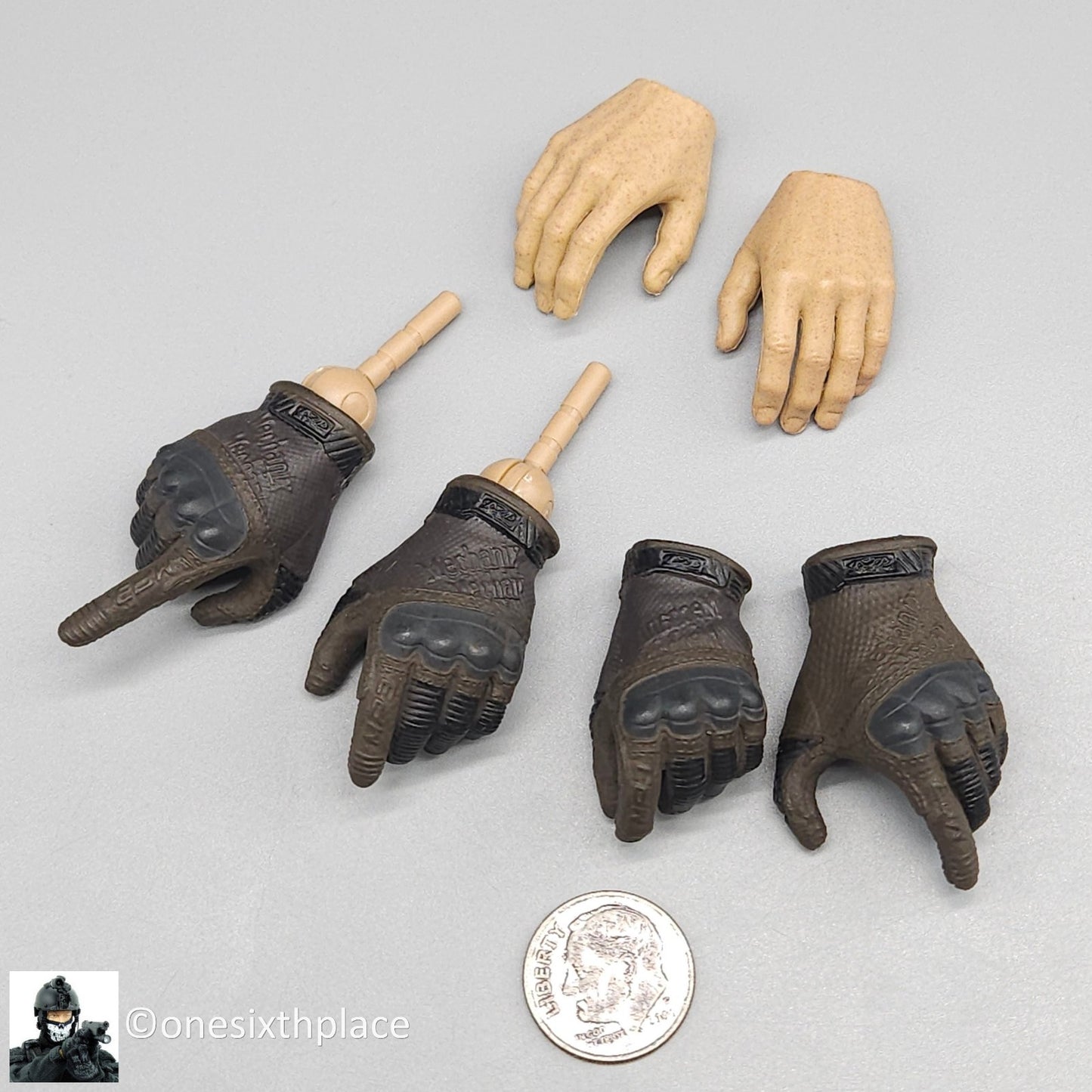 1:6 scale Easy & Simple Coalition Forces British SAS Gloved Hands Set