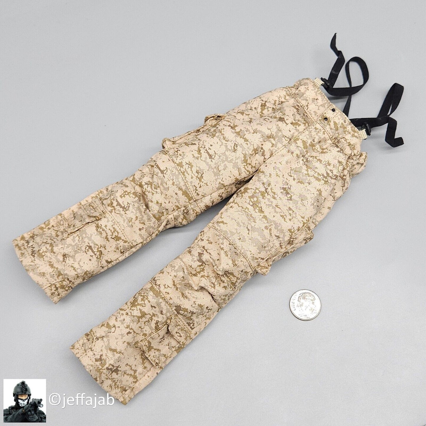 1:6 Easy & Simple Recce Element AOR1 Camo Winter Combat Pants for 12" Figures