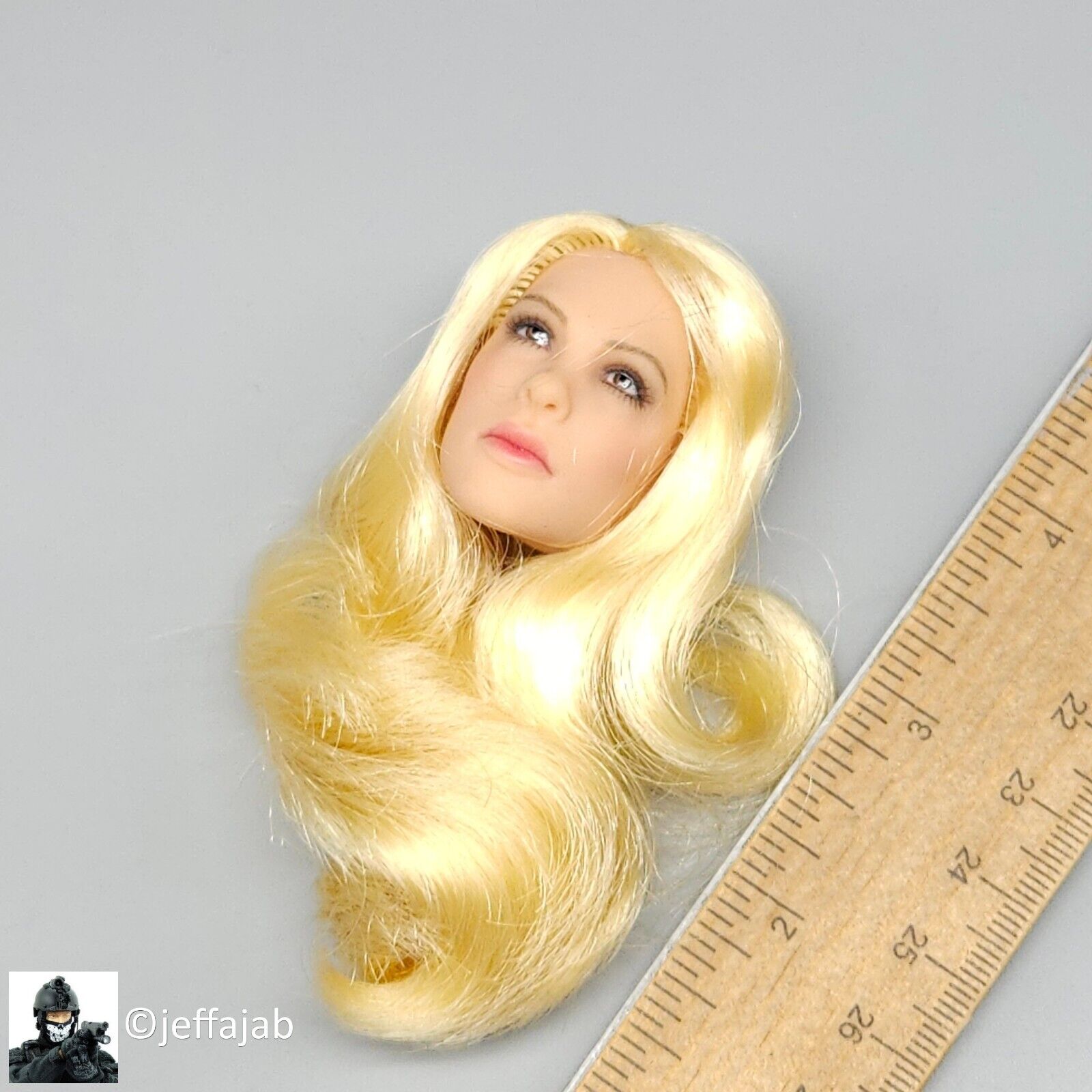 1:6 Triad Toys Female Head Sculpt Series 3 Amber Blond Hair for 12" Figures