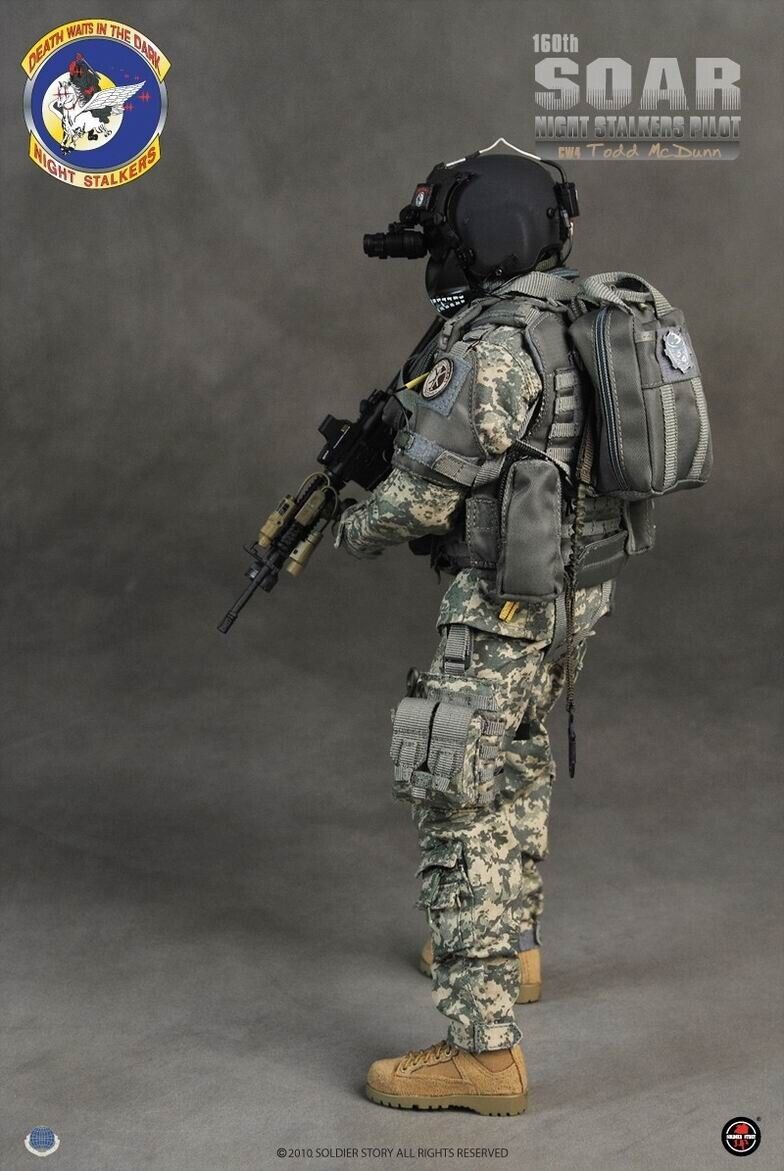 1:6 Soldier Story 160th SOAR Helicopter Pilot Hydration Backpack for 12" Figures