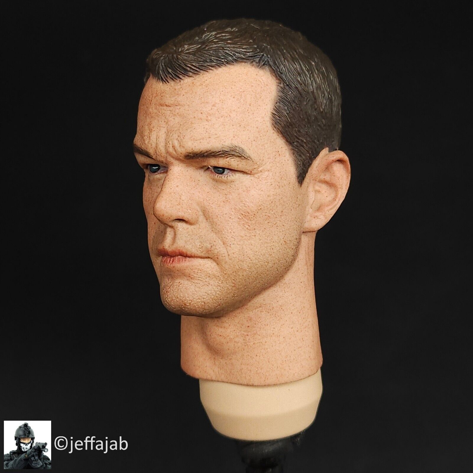 1:6 Ujindou Vietnam MACV-SOG Prairie Fire Male Head Sculpt for 12" Figures