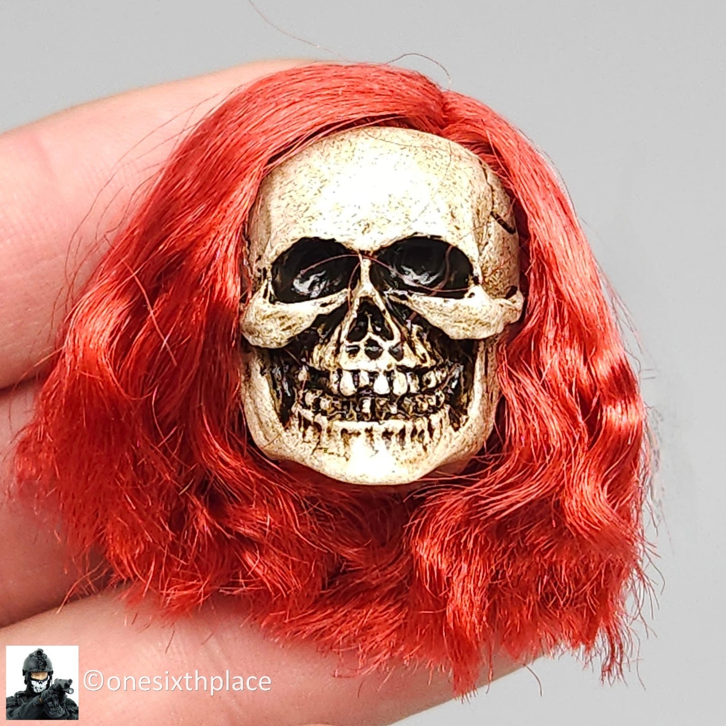 1:6 TBLeague PL2022-202A Hell’s Messenger Golden Female Skull Head 12" Figures