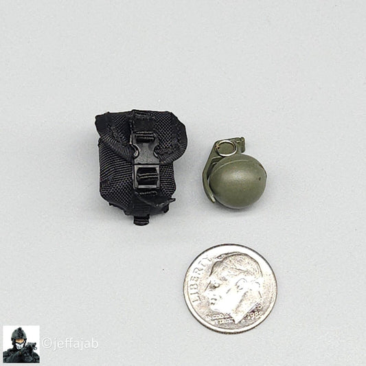 1:6 KSToys Doomsday Guardian Black Grenade Pouch for 12" Figures