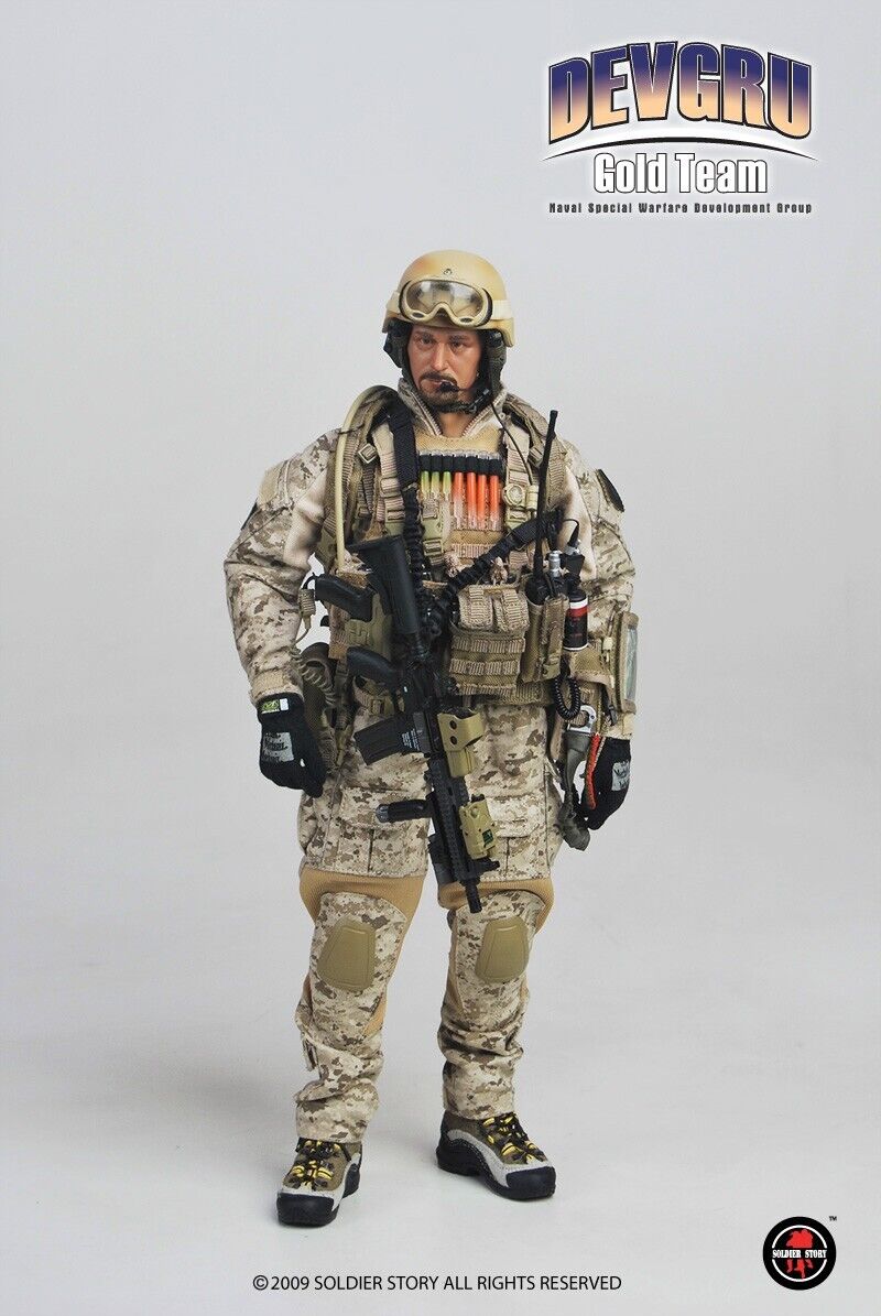 1:6 scale Soldier Story DEVGRU Gold Team Tan Plate Carrier for 12" Figures