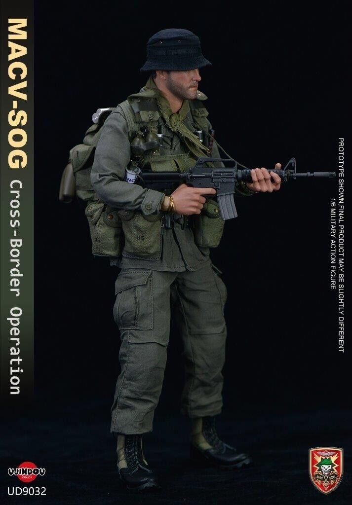 1:6 scale Ujindou Vietnam MACV-SOG Cross-Border Operation Canteen w/ ALICE Clips