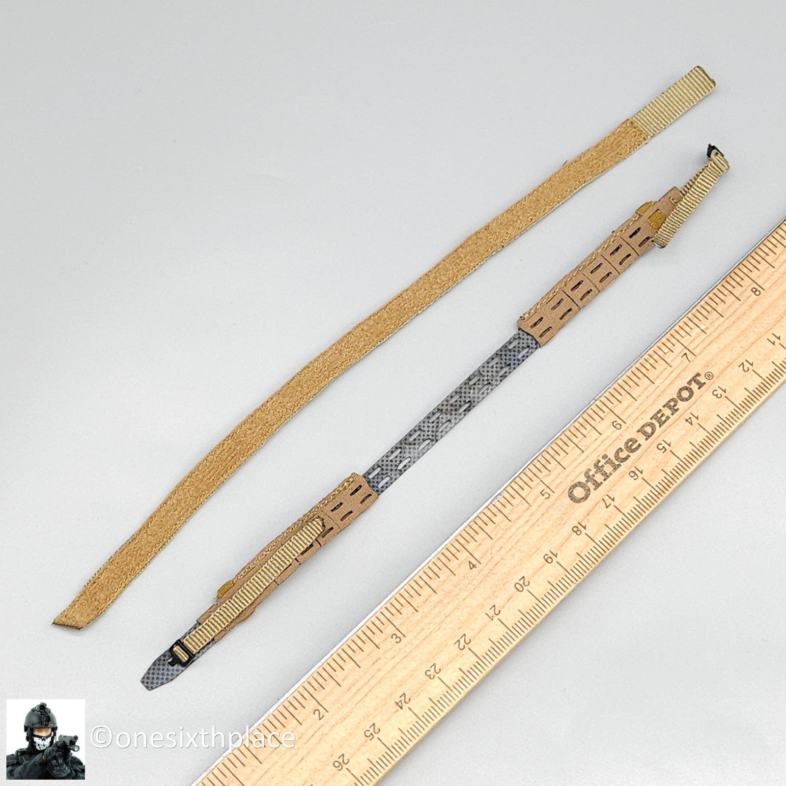 1:6 scale Easy & Simple PMC Weapon Specialist Tan MOLLE Belt for 12" Figures