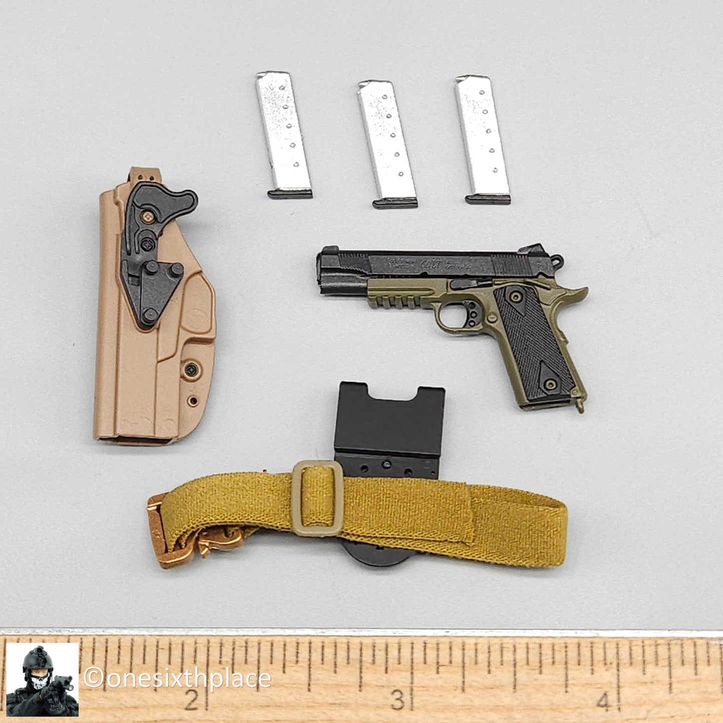 1:6 scale Easy & Simple PMC Weapon Specialist SPECIAL 1911 Pistol w/ Holster