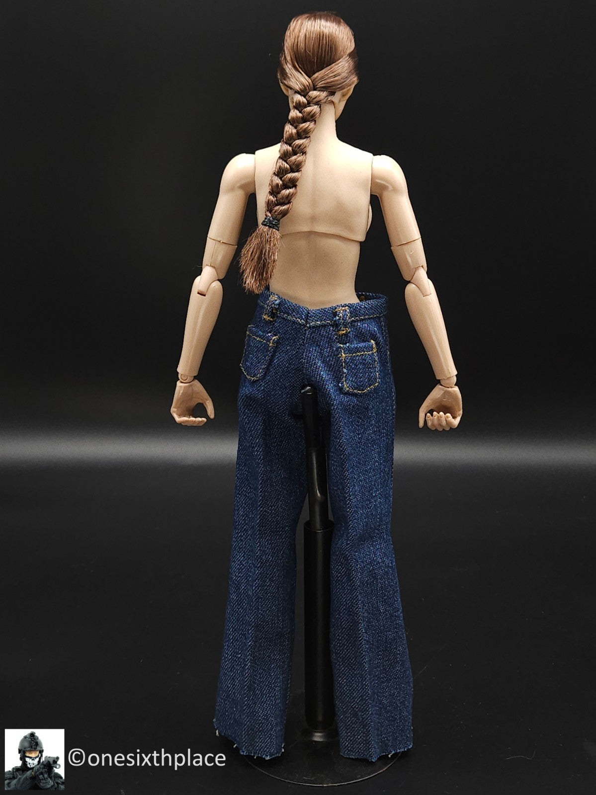 1:6 scale Triad Toys Female Boot Cut Denim Jeans for 12" Figures