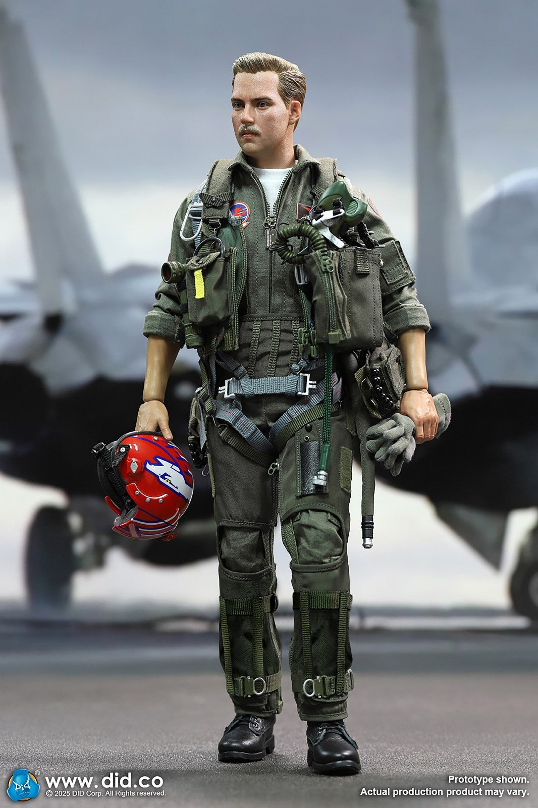 1:6 DID US Navy F-14 Pilot Tom & Nick Flight Vest & G Pants Set for 12" Figures