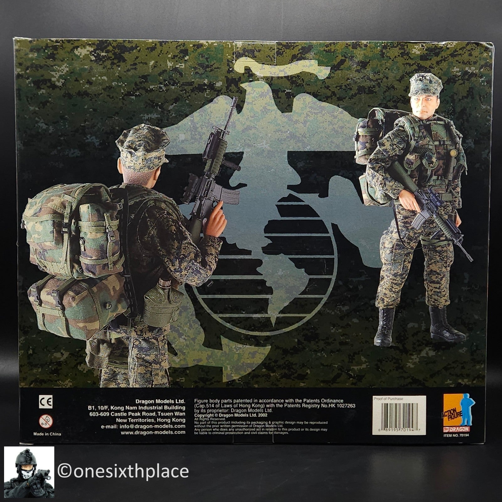 1:6 scale Dragon US Marine Corps MEU Long Range Patrol Desert MARPAT 12" Figure