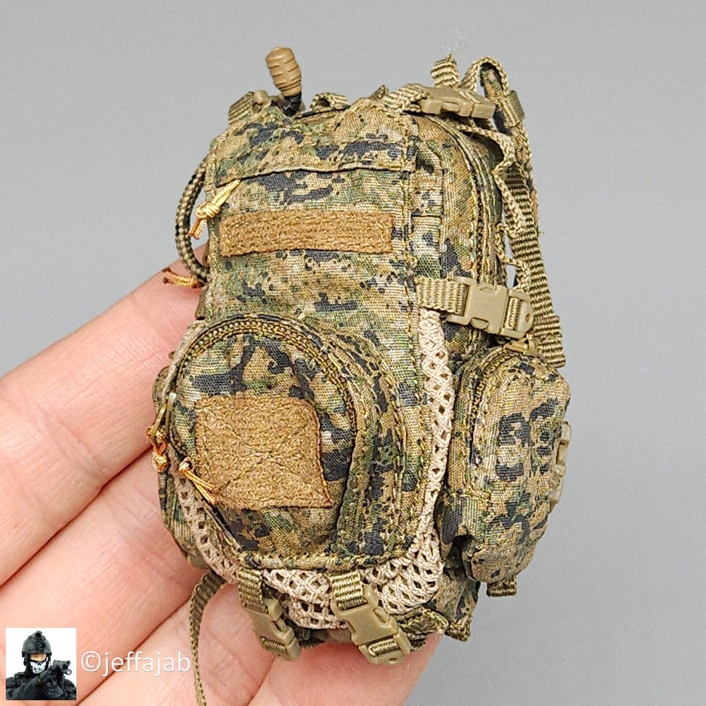 1:6 Easy Simple USMC 26th MEU Woodland MARPAT Backpack for 12" Figures