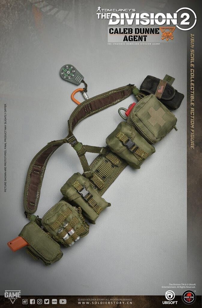 1:6 Soldier Story The Division 2 Agent Caleb Dunne Green Flare Gun Pouch