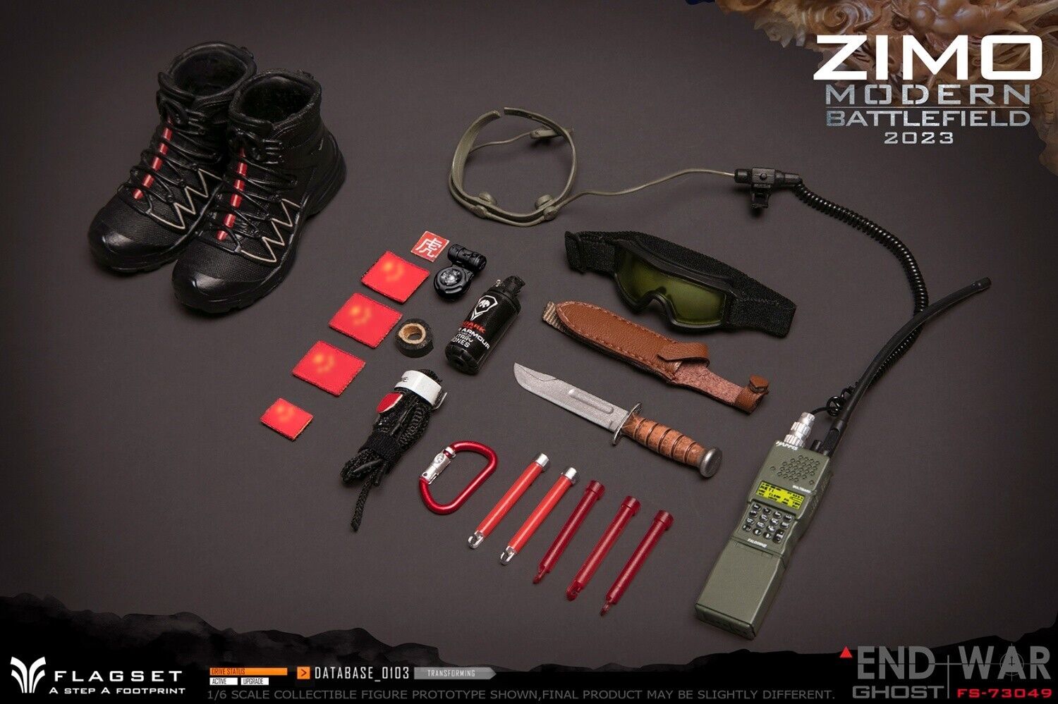 1:6 scale Flagset Modern Battlefield 2023 Zimo 12" Action Figure FS-73049