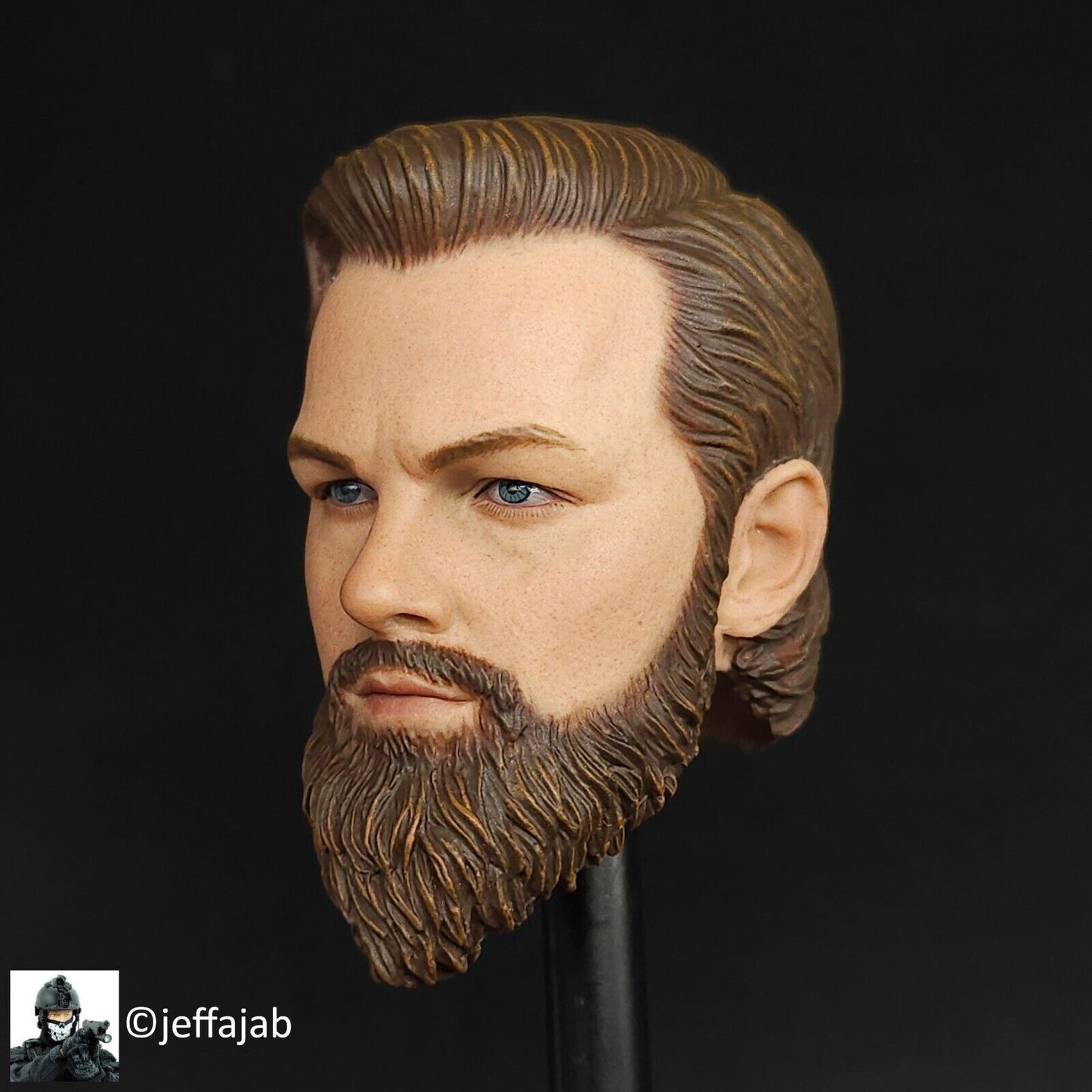 1:6 Easy & Simple Quick Response Force Male Head Sculpt for 12" Figures