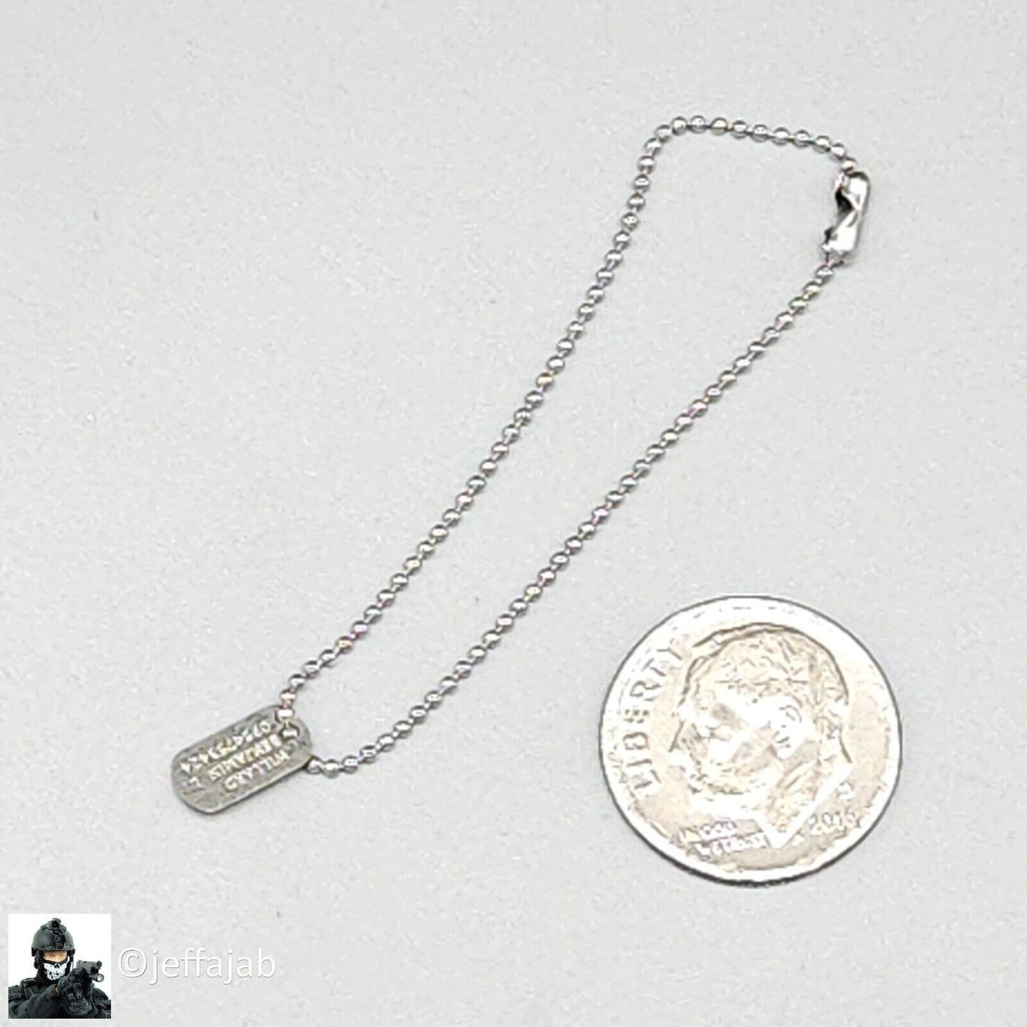 1:6 Ujindou Vietnam 173rd Airborne LRRP Metal Dog Tags for 12" Figures