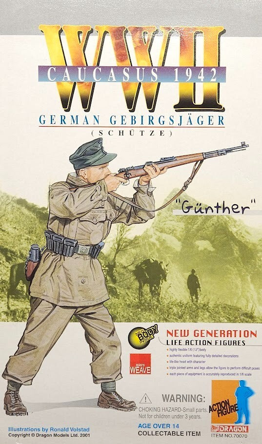 1:6 Dragon WWII German Gebirgsjager Gunther Uniform Pants for 12" Figures
