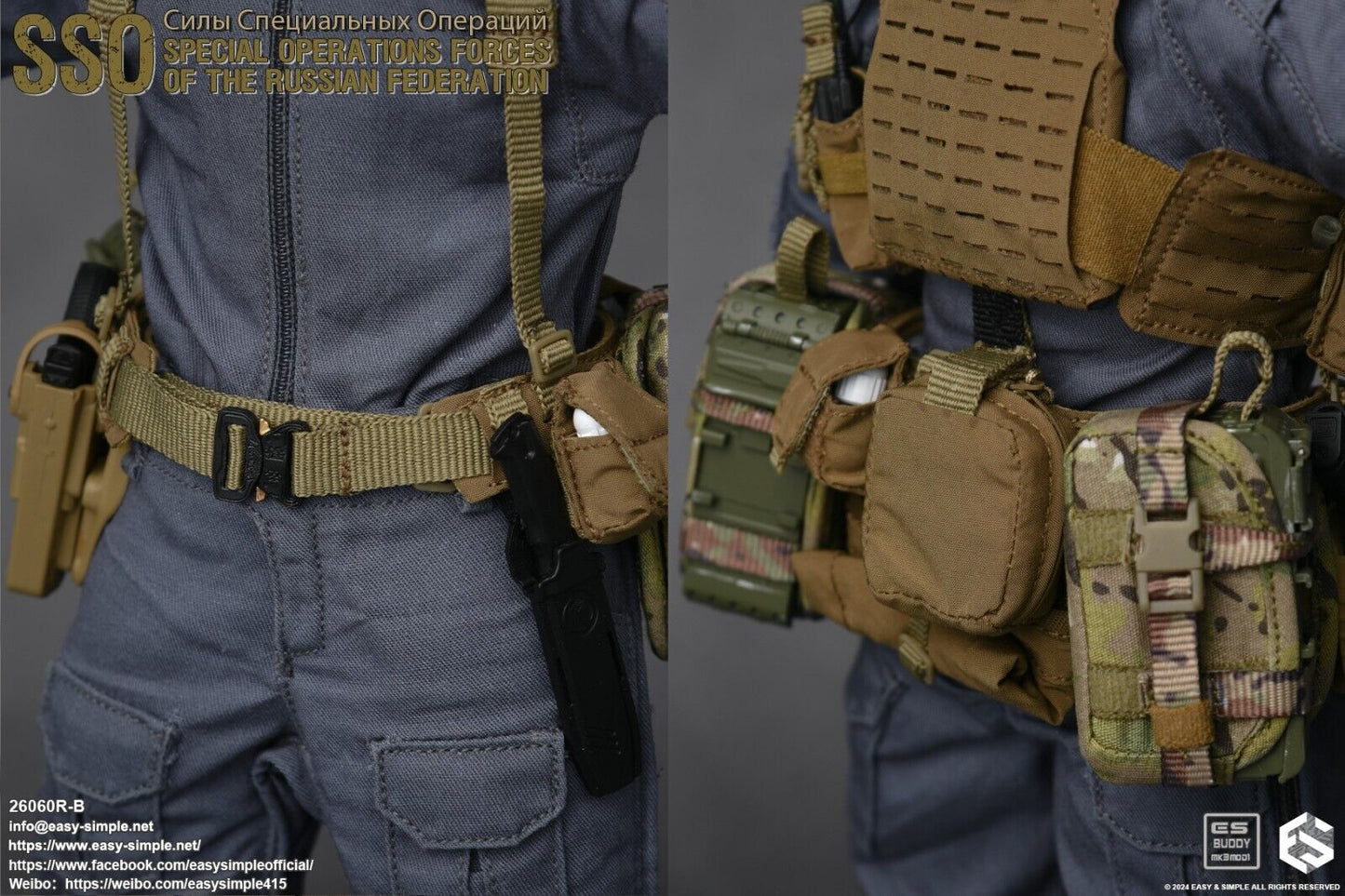 1:6 Easy & Simple Russian Special Operations Forces SSO Combat Knife