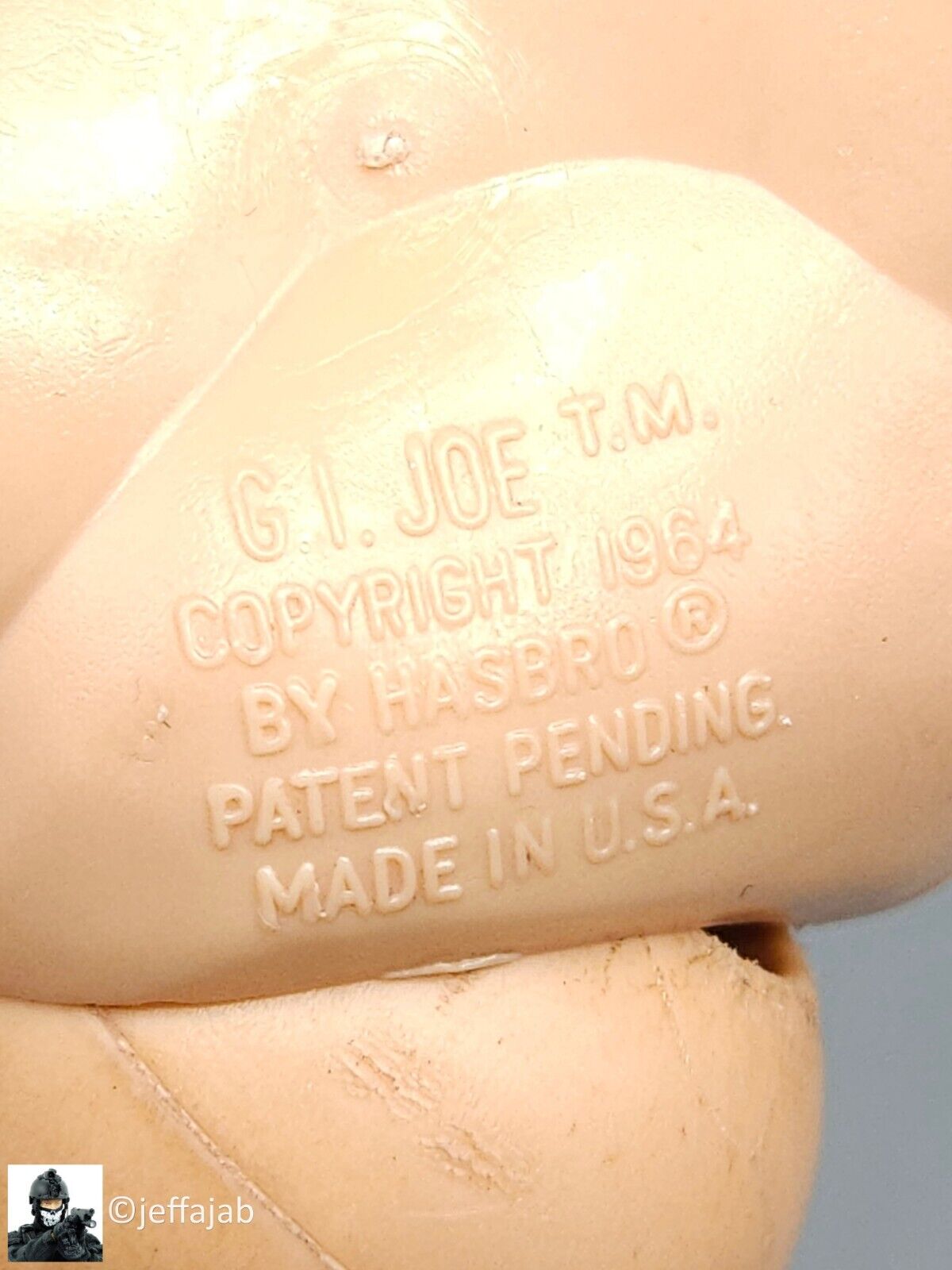 1:6 scale Vintage 1964 Hasbro GI Joe Brown Hair C7 12" Figure