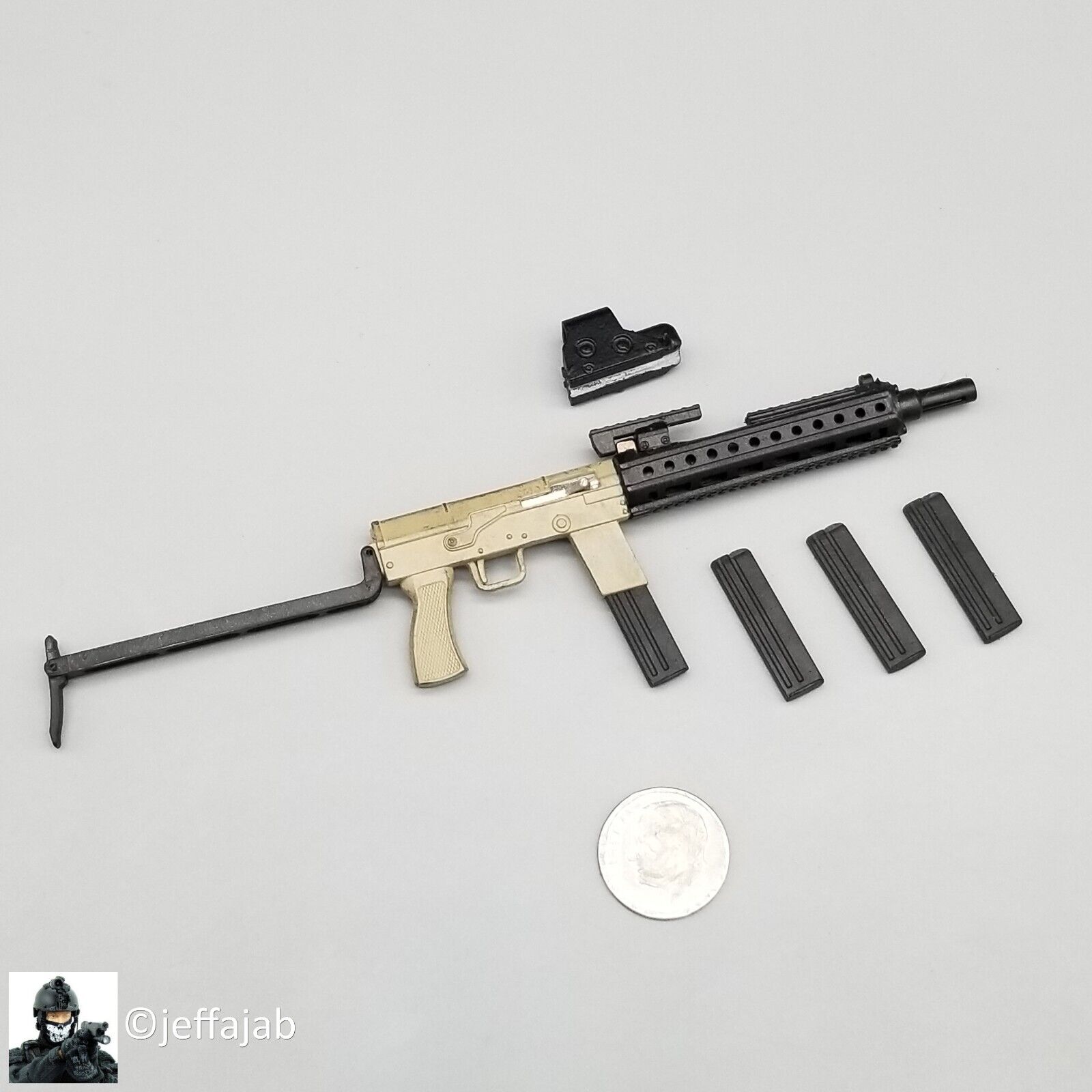 1:6 Flagset Female School Girl Han MeiMei Type 79 Submachine Gun for 12" Figures