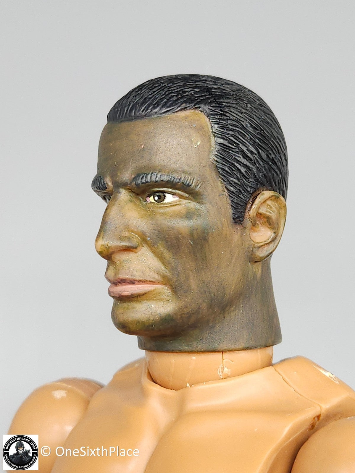 1:6 Ultimate Soldier Male Nude Body w/ Camo Face Head Sculpt for 12" Figures