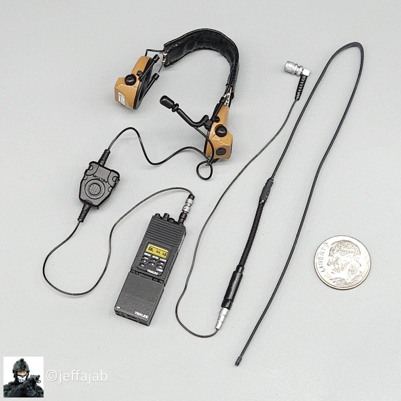 1:6 scale Easy & Simple USMC 26th MEU Radio w/ Headset for 12" Figures