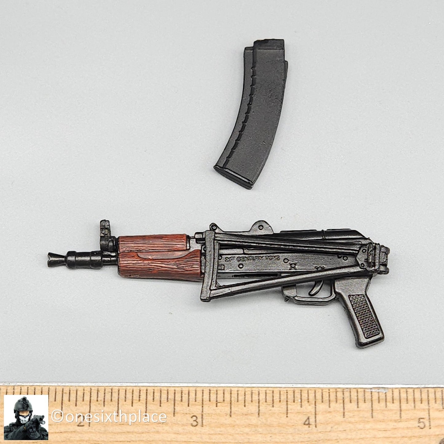 1:6 Ultimate Soldier Russian AK74U Rifle w/ Folding Stock for 12" Figures