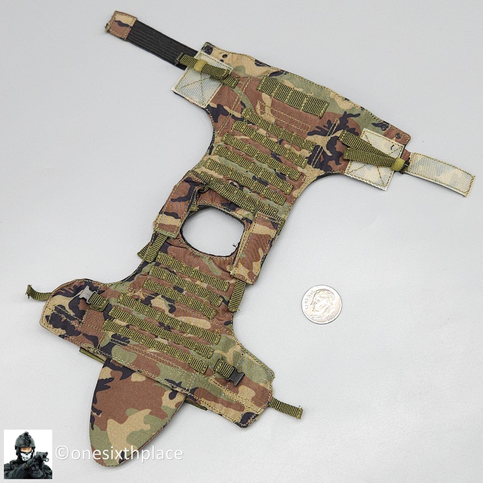 1:6 scale DamToys 75th Ranger Regiment Airborne Woodland SPEAR Body Amor Vest