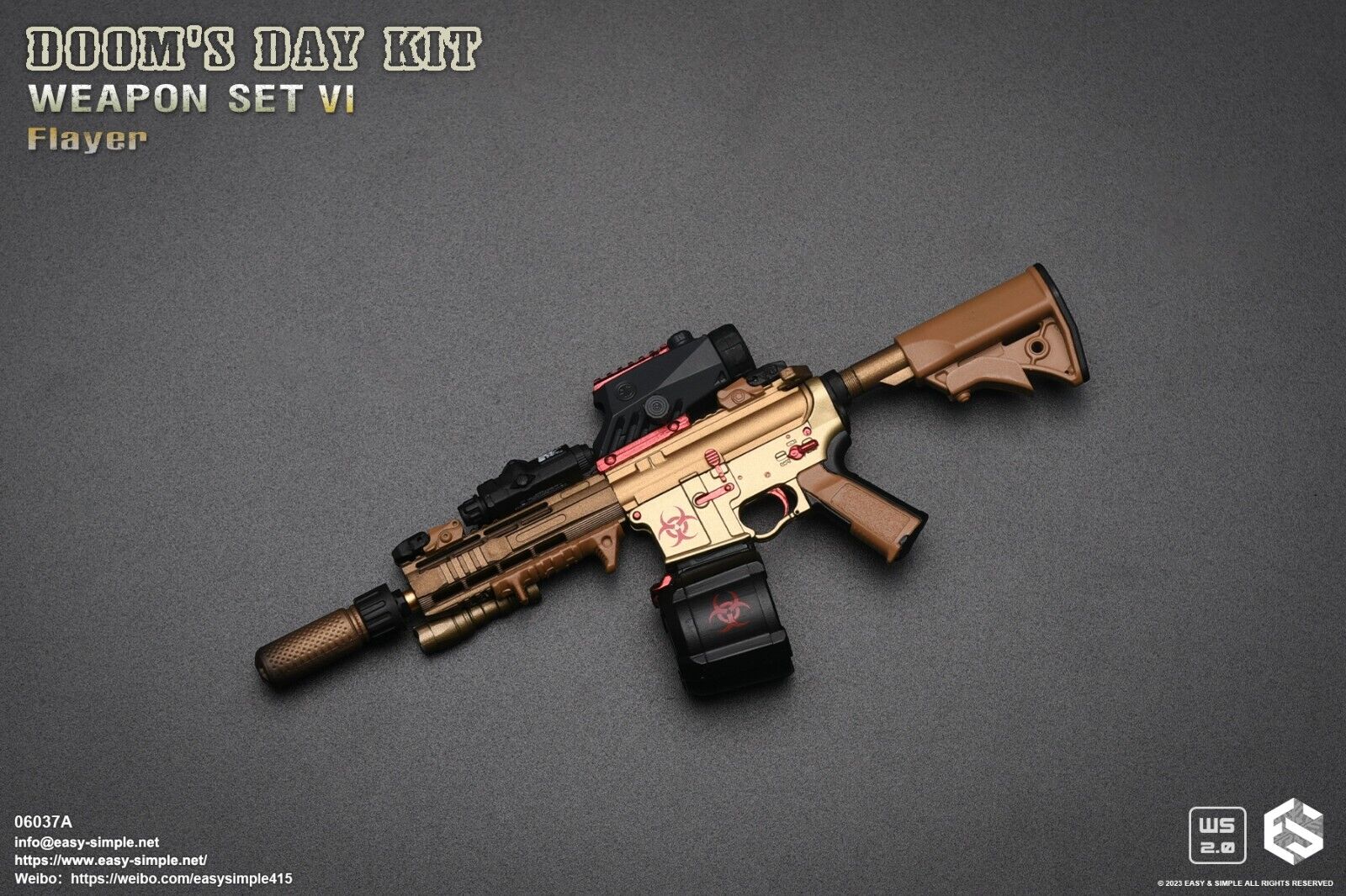 1:6 scale Easy & Simple Doom's Day Kit Weapon Set VI Ver A Flayer 06037A
