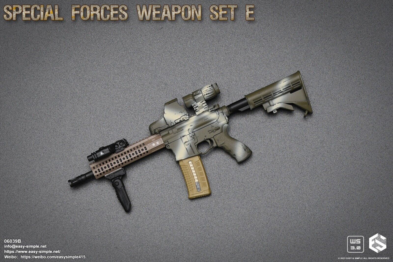 1:6 scale Easy & Simple Special Forces Weapon Set E for 12" Figures 06039B
