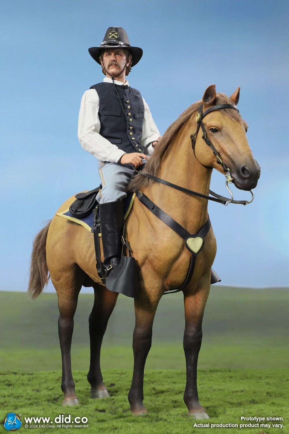1:6 scale DiD US Civil War Brown War Horse (Standing) for 12" Figures E60076