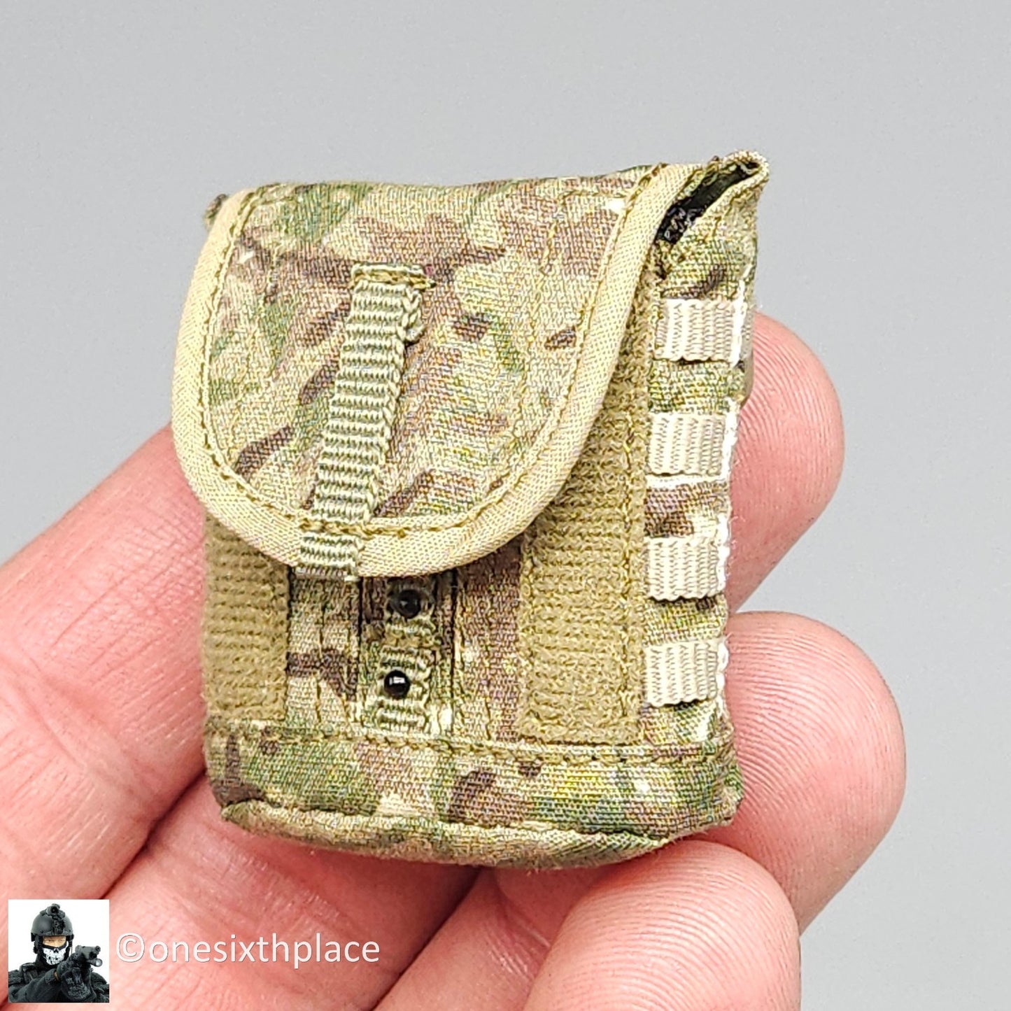 1:6 scale Easy & Simple Russian ALPHA Team Leader Multicam Gas Mask Bag