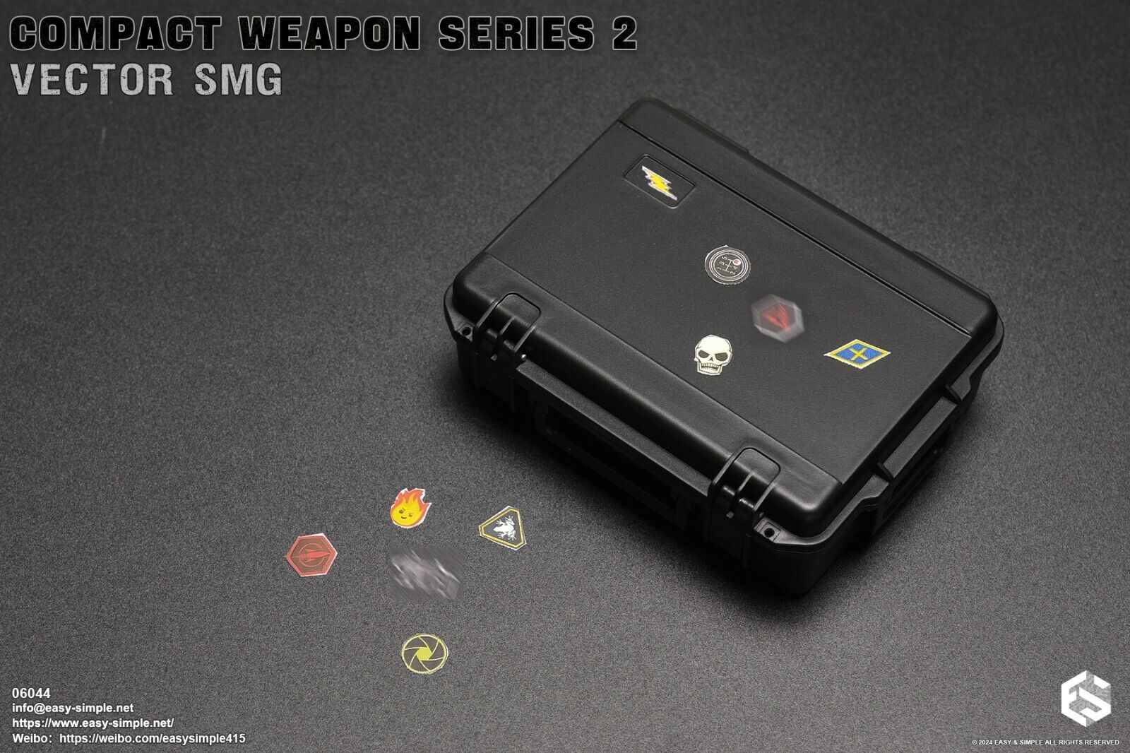 1:6 scale Easy & Simple Compact Weapons Series 2 Vector SMG Set E for 12" Figure