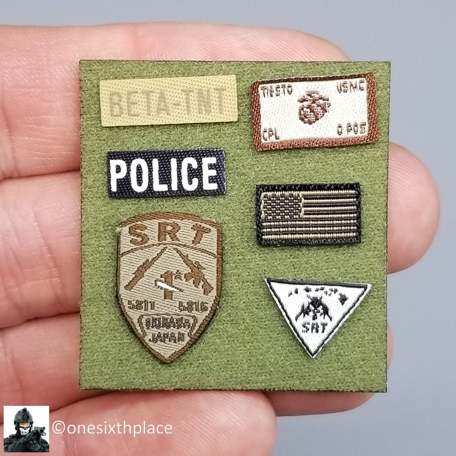 1:6 King's Toy USMC SRT Patches Set for 12" Figures