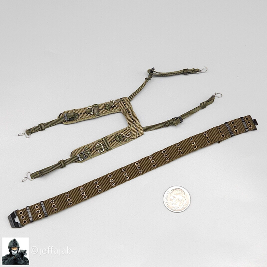 1:6 scale QO Toys Vietnam 101st Airborne Hamburger Hill M67 Belt w/ Suspenders